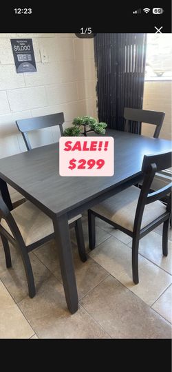 New 5 pc Table Set for only $299