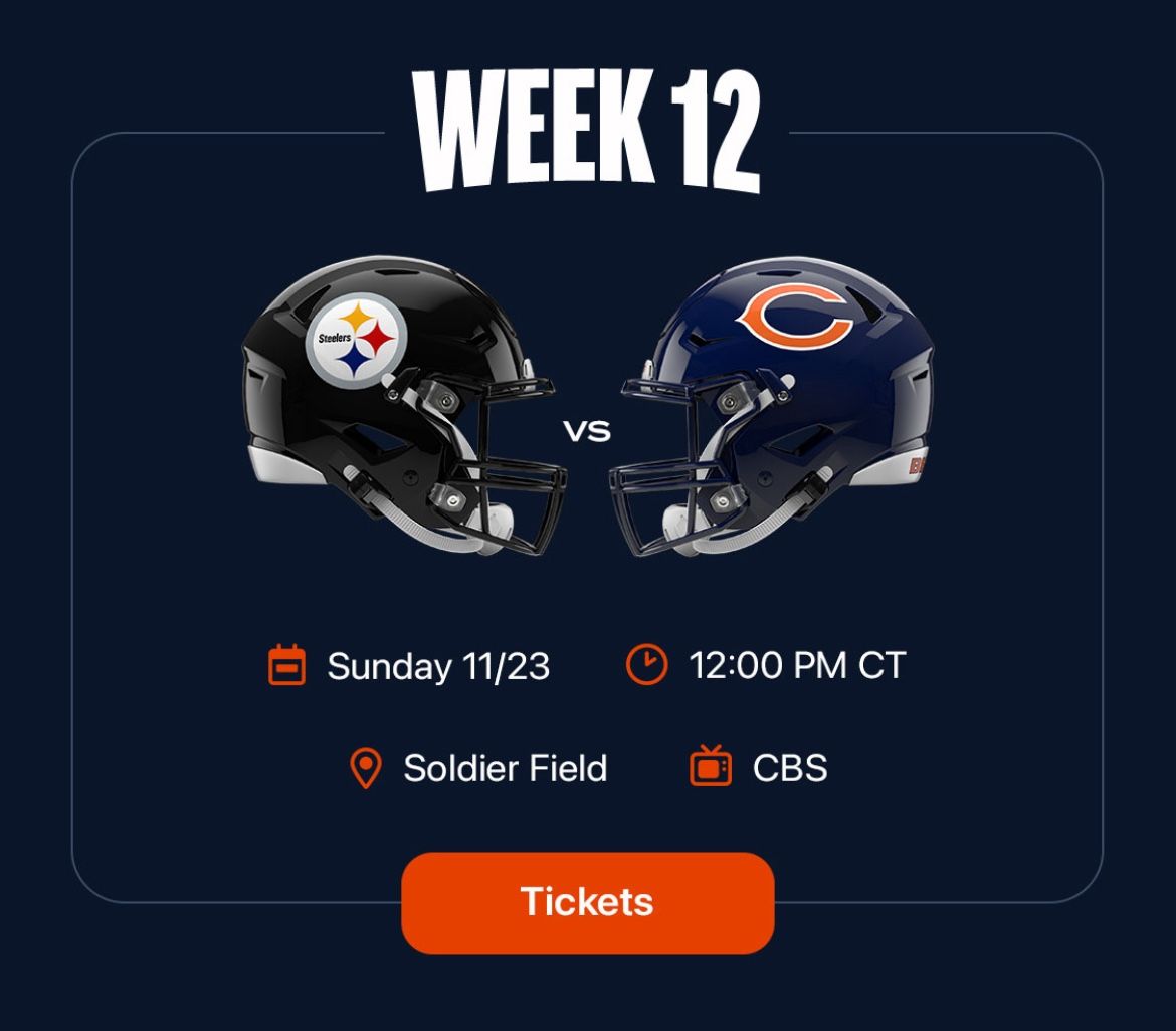 Bears Vs Steelers - Nov 23