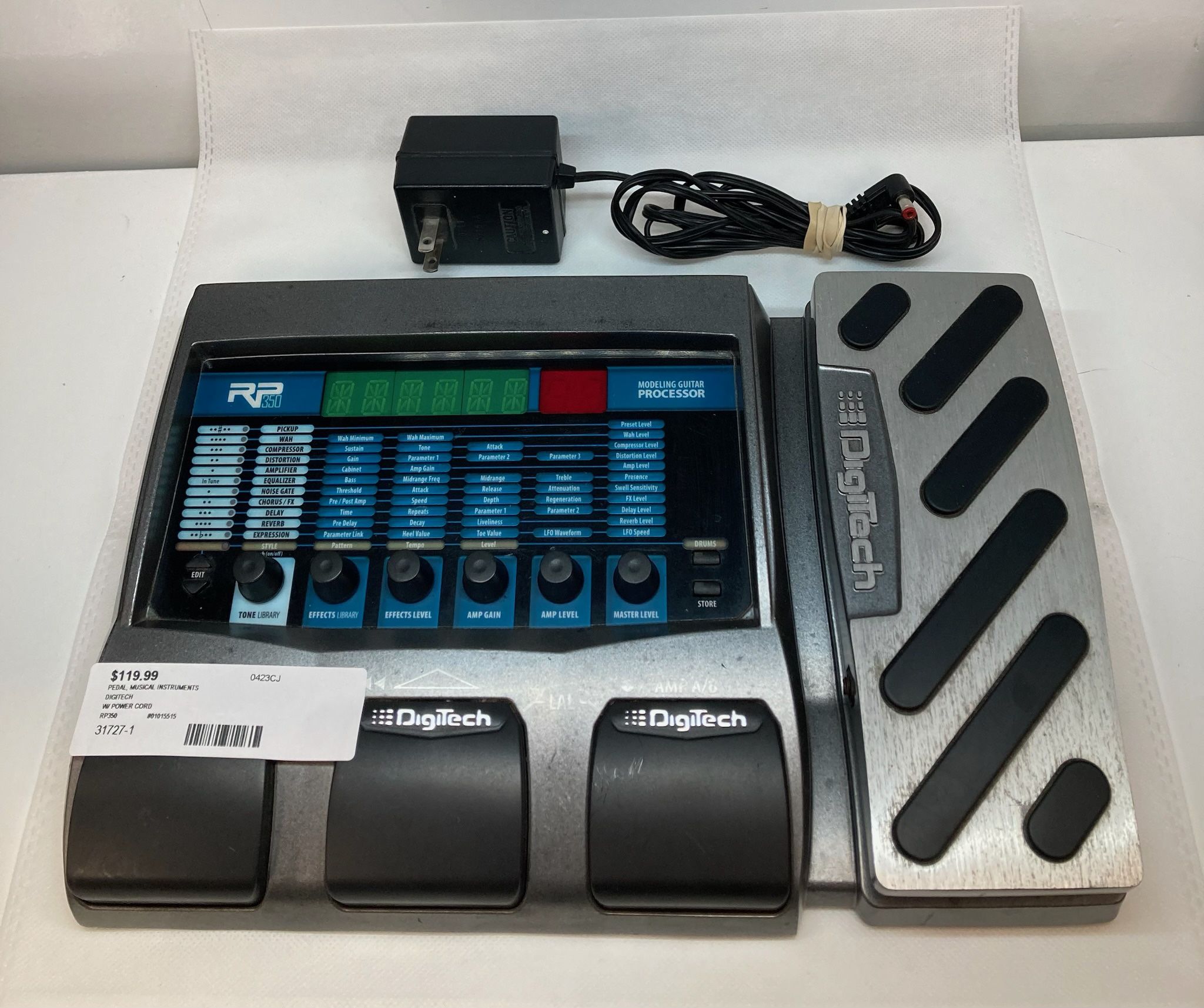 DigiTech RP-350 Multi-Effects Guitar Effect Pedal With Power Cord