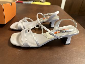 Size 11 Strappy Silver Sandals- Unlisted By Kenneth Cole 