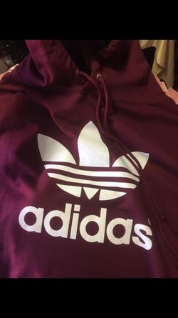 Burgundy Adidas Hoodie