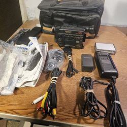 Panasonic PV-S63 Super VHS-C Video Camera Digital Camcoreder SUPER BUNDLE