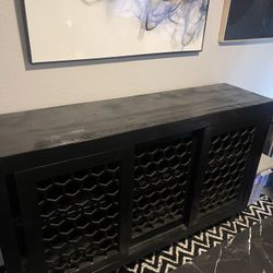 Black Console Table/TV Table 