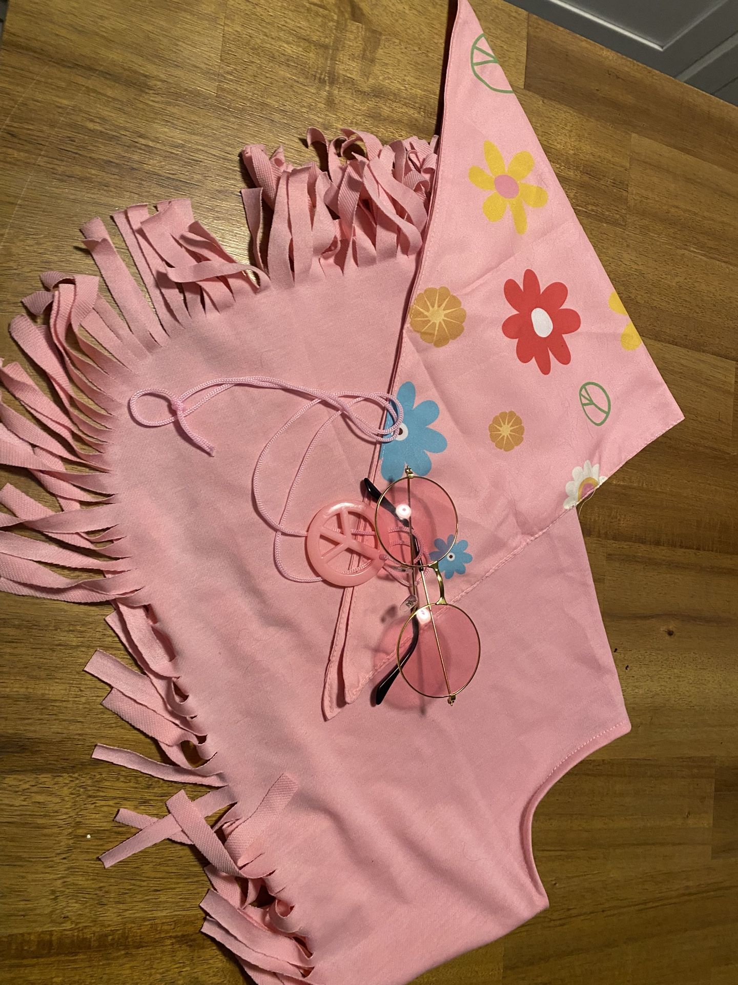 Dog Hippie Halloween Costume Size medium 