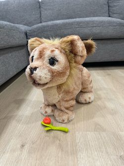 The Lion King Mighty Roar Simba Interactive Plush Toy, Furreal, 100+ Sound