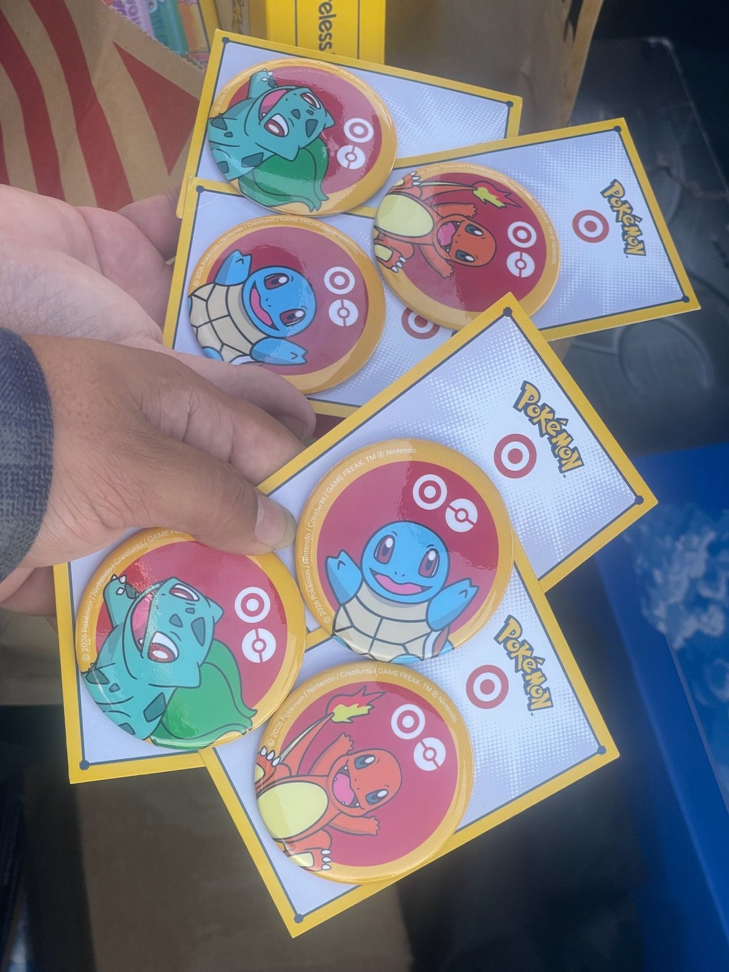 Set of 3 Pokemon pins target exclusive