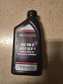 Toyota SAE 0W-8 Synthetic Motor Oil 1 Qt