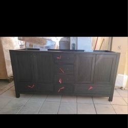 72" Double Sink Bathroom Vanity Without Top 