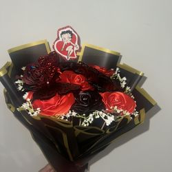 Betty Boop Valentines Bouquet $30