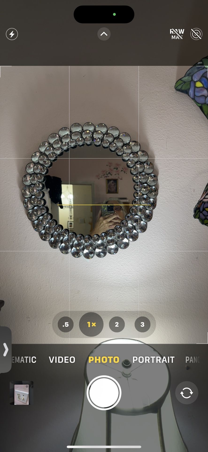 Crystal Round Mirror