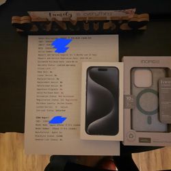 FACTORY SEALED Iphone 15 PRO 256GB-USA FULLY FACTORY UNLOCKED 