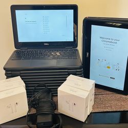 6 Chromebooks 6 Bluetooth Headphones 6 Chargers 1 Price $400