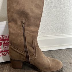 Brown Suede Boots