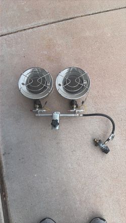 Dual Propane Radiant Heater with Manifold