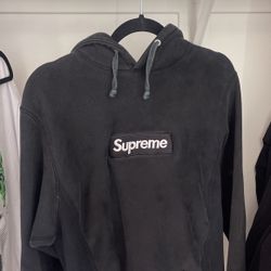 Black Supreme Box Logo Hoodie 