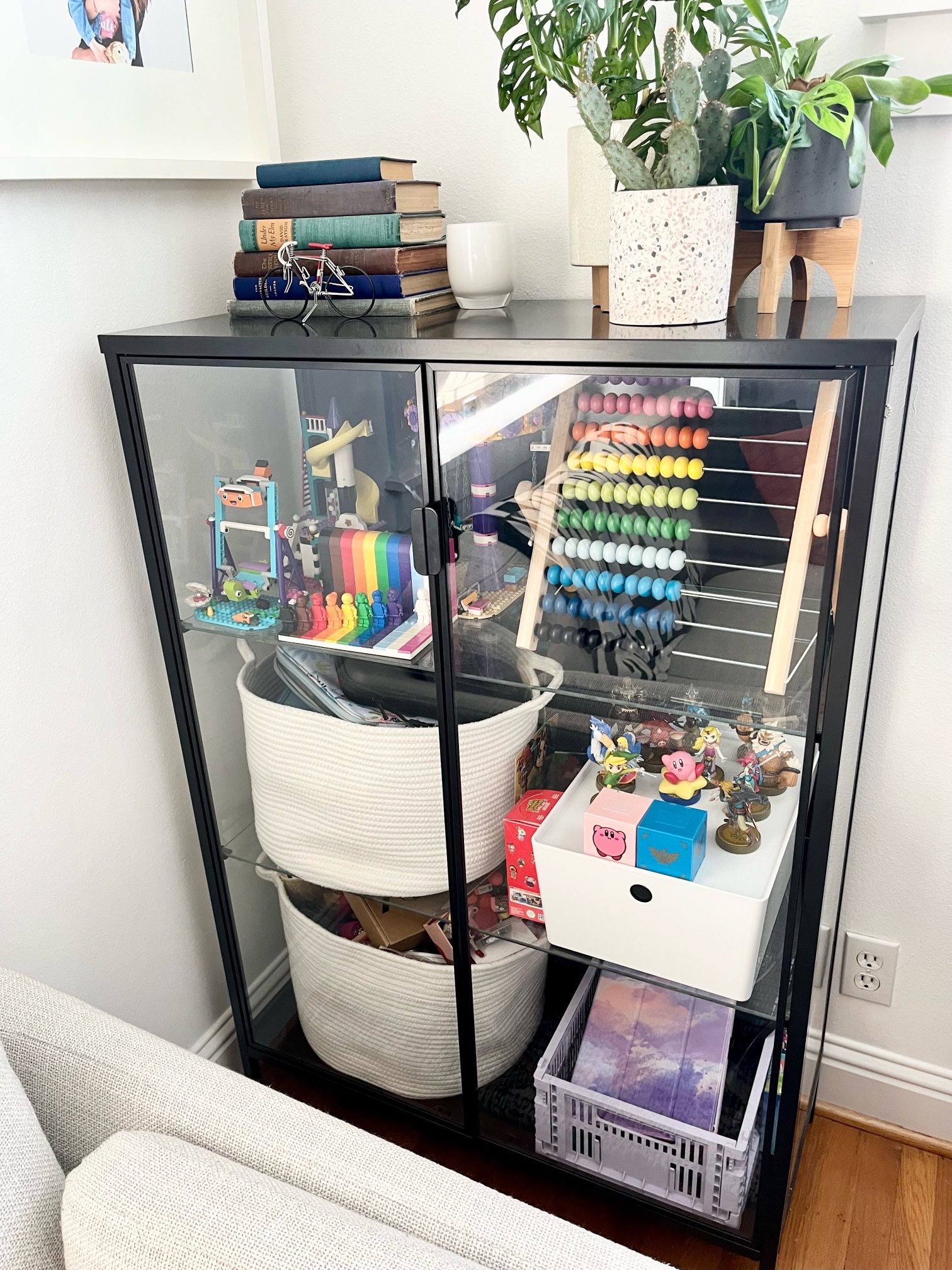 IKEA Rudsta Glass Door Cabinet