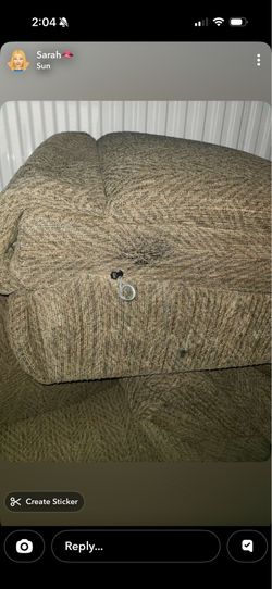 Dark forest green reclining sectional couch
