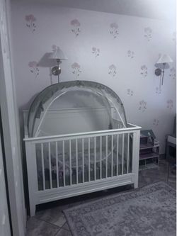 White Baby Crib
