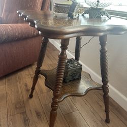 Antique Oak Side Table 