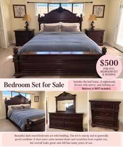 Bedroom Set for Sale – $500