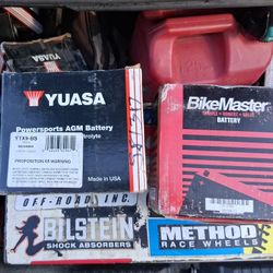 Motorcycle Batteries All Sizes All Shapes Half Price Brand New.