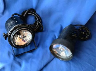 Pair of Black Spotlight Stage Lights - PinSpots DJ Spot Lights, 30W, Halogen  - North Glendale