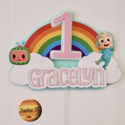 Cocomelon Cake Topper, Cocomelon Birthday, Custom Cake Toppers 