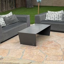 Large Outdoor Sofas And Coffee Table 