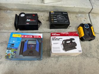 4 small tires inflators $30 and big one $50