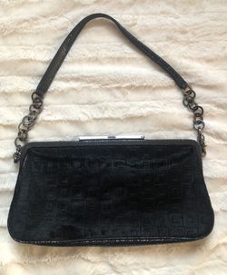 David & Scotti fur leather shoulder bag
