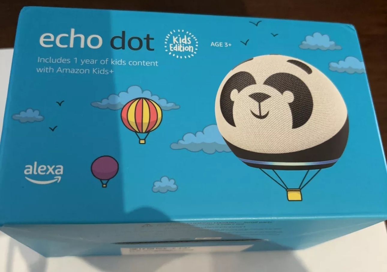 Amazon Echo Dot (4th Gen) Kids Edition with Parental Controls - Panda