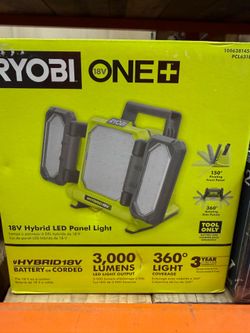 Ryobi led panel work light battery or plug in