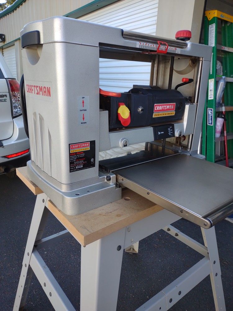 Craftsman Pro 13" Planer With Ridgid Stand