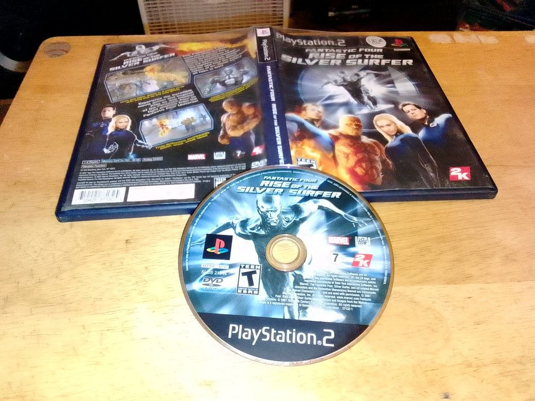 PS2 Game Fantastic Four Rise Of The Silver Surfer