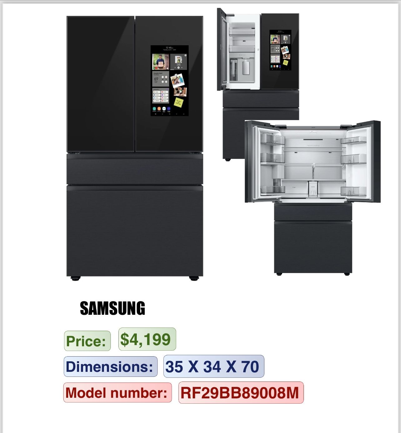 Samsung Screen Refrigerator