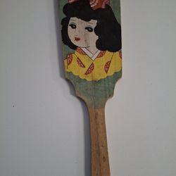 antique wooden paddle 12"inch 