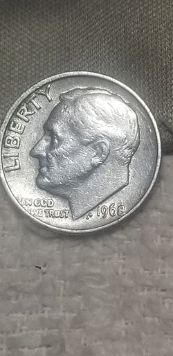 Rare 1968 Roosevelt dime error