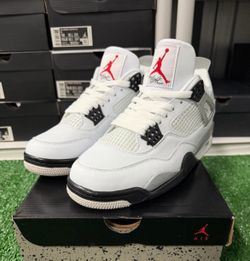 Air Jordan 4 Retro White Cement Sneakers