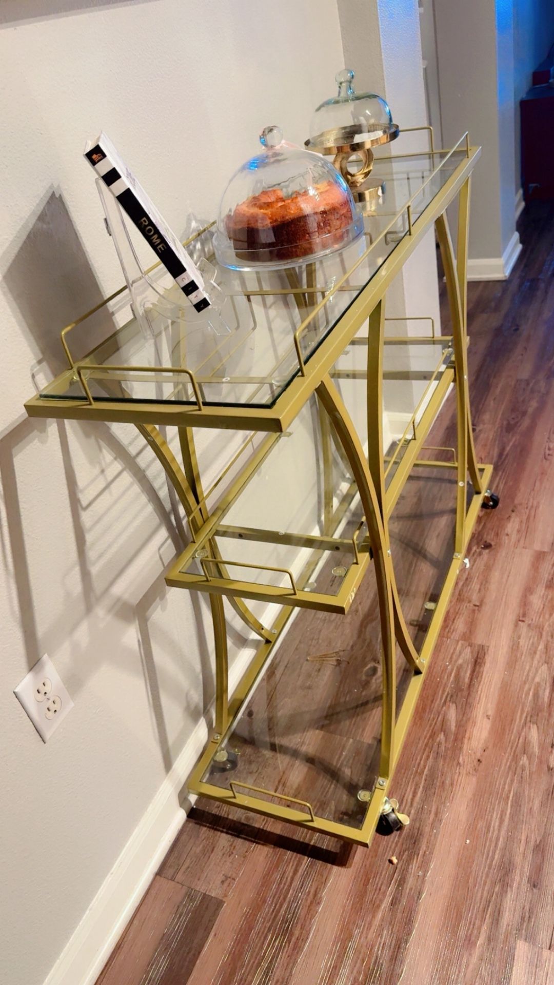 Bar Serving Cart -Trolly Without Wine Rack Holder