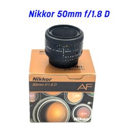 Nikon AF Nikkor 50mm f/1.8D Prime Portrait Lens
