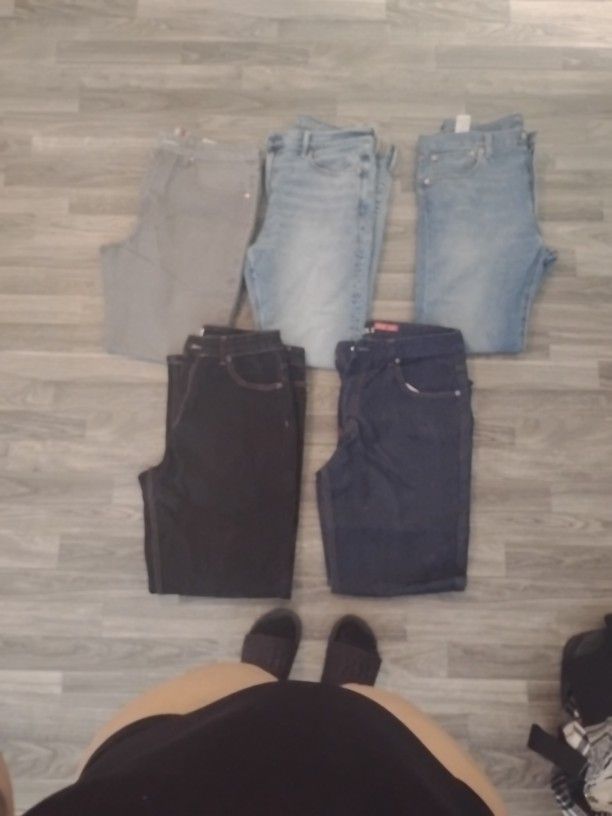 2 Too Grey Pants An American Eagle 34 32