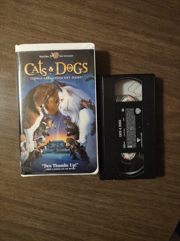 Vhs Cats & Dogs Movie