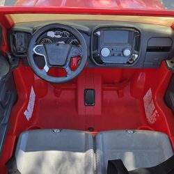 Electric red toy car