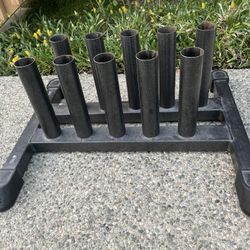 2” Weights Barbell 10 Pegs Storage Rack 