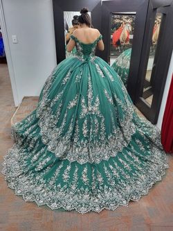 sachin and babi light blue dress Emerald Green 15 Dress