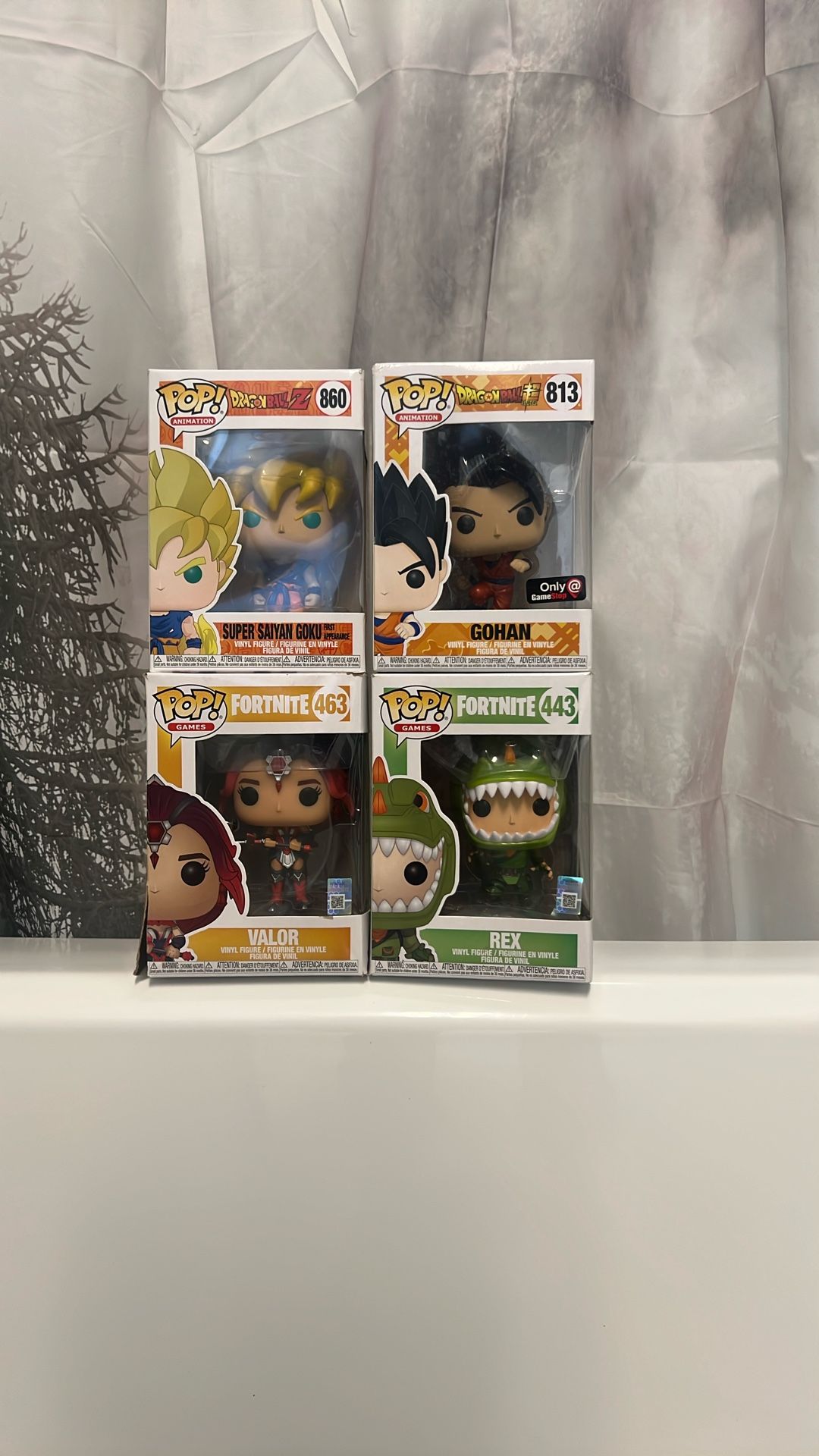 POP Animations Dragon Ball Z and Fortnite.