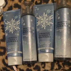 Bath&bodyworks Frosted Coconut SnowBall All For $20 Plus One Random Free 