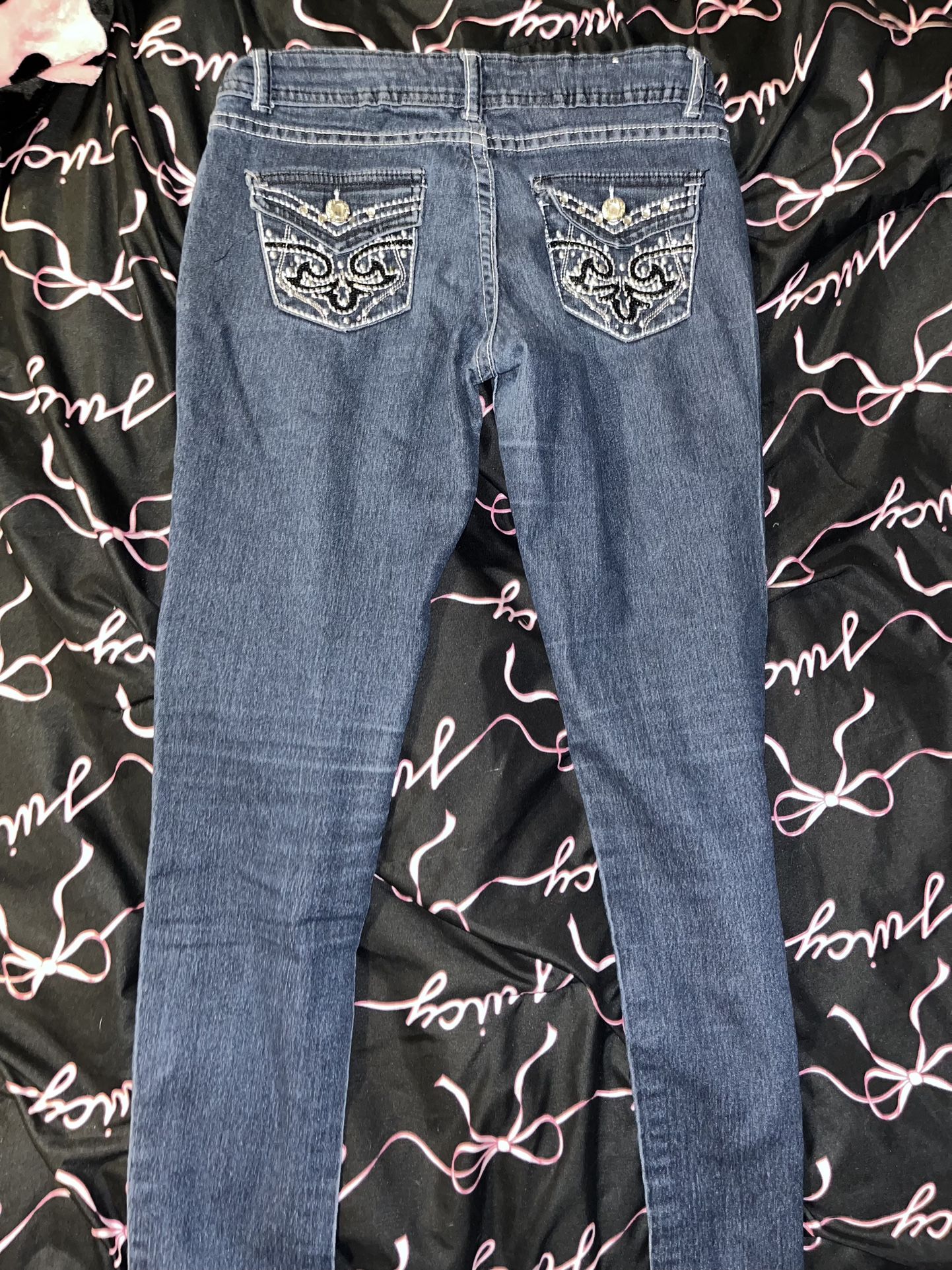 Sofia’s And Misschic Low Rise Jeans, Blue