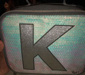 Justice bookbags with the letter outlet k