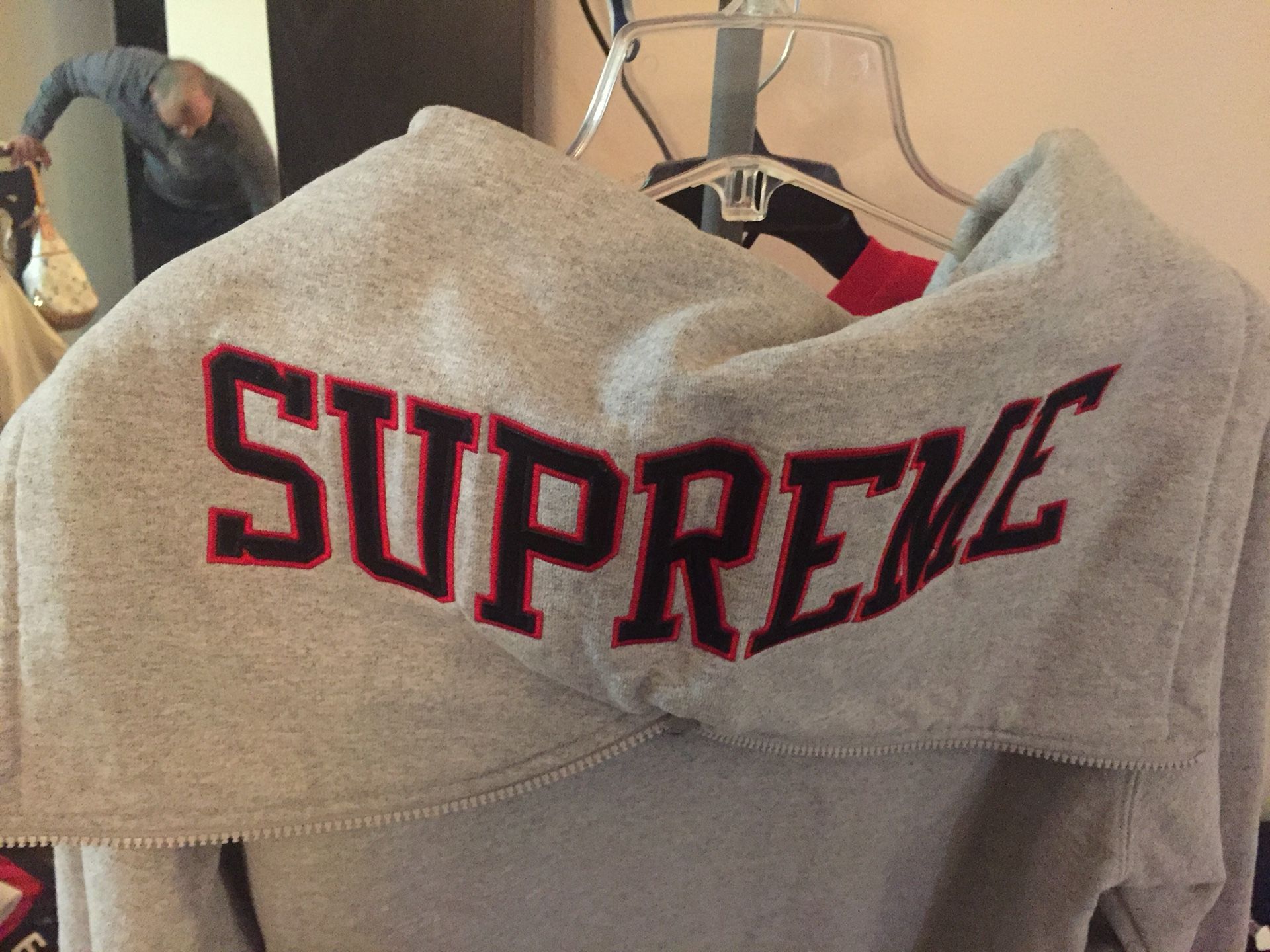 Supreme Heavy Embroidery Full Zip Hoodie